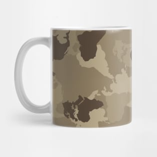 Beige Camouflage Pattern Mug